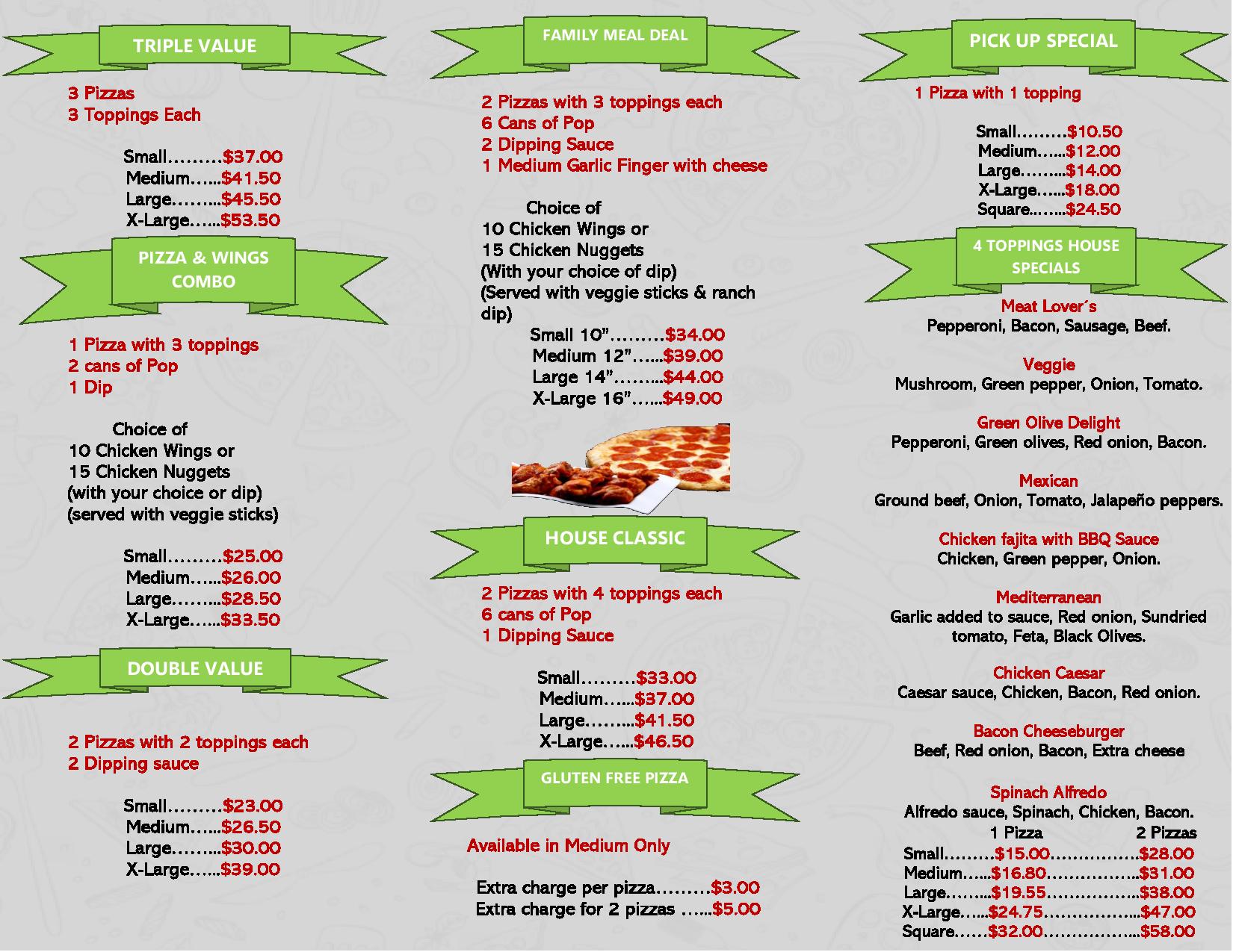 Hanover`s Pizza House Order On The Go Order Online